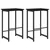 vidaXL Barski stol 2 pcs Črni hrast 40 x 32 x 64 cm Inženirski les