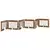 Vrata za pse s postoljem 6 pcs Staro drvo 80 x 60 cm