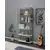 HANAH HOME Polica za knjige Rosa 6 Hrast White