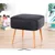 Atelier del Sofa Tabure 45x43x45cm, Tamnosivo