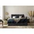Esposa BOXSPRING POSTELJA 180 cm x 200 cm , tekstil temno siva