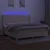 Vidaxl Box spring postelja z vzmetnico LED krem 200x200 cm blago