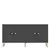 HANAH HOME Komoda Simple 150 Anthracite Gold