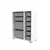 HANAH HOME Višenamenska polica Zen 2D2K6U White Grey v2