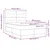 Vidaxl LED Box Spring Postelja Temno rjava 140 x 190 cm blago