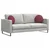 Jastučići za sjedenje 2 pcs Vinska crvena O40 x 13 cm tkanina