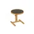 Hanah Home pomoćni sto Opus Yuvarlak 40, 40 cm, hrast / crni mermer