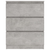 Komoda siva boja betona 60 x 35 x 76 cm od konstruiranog drva
