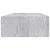 Zidna polica s ladicom siva boja betona 60 x 23,5 x 10 cm MDF