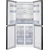 BEKO Side by Side frižider GNO46623XBR, 291/175l, NeoFrost, Sivi