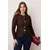 Trendyol Curve Ženska bluza Tbbaw26Af00078, Braon