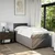 vidaXL Box spring postelja z vzmetnico taupe 90x200 cm blago