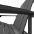 Vrtna stolica Adirondack s osloncem za noge HDPE antracit
