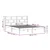 Vidaxl Posteljni okvir bel 180x200 cm trden les