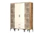 Hanah Home Kumsal PTP Walnut Garderober, Krem