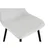 MID.YOU STOL, les, kovina, tekstil bela