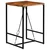 Barski stol od masivnog obnovljenog drva 70 x 70 x 106 cm