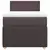vidaXL Box spring postelja z vzmetnico temno rjava 90x200 cm blago