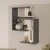 HANAH HOME Zidna polica Lisbon Anthracite White