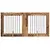 Vrata za pse s postoljem 2 pcs Staro drvo 80 x 80 cm