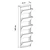 HANAH HOME Ormar za cipele Locking 5 Piece Metal White