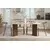 HANAH HOME Trpezarijski sto Sablin Travertine Milano Orah