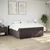 vidaXL vidaXL Box spring postelja z vzmetnico temno rjav 200x200 cm blago, (21308502)