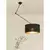 Podesivi LED luster na štapu GORTA 1xE27/60W/230V crna/zlatna