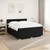 vidaXL Postelja boxspring z vzmetnico Črna 140 x 200 cm Blago