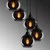 Opviq Luster Smoked-012, 50x50 cm, Crni