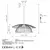 Opviq Luster Mantar-6500-3 , 70x70x124cm, IP20, Crni