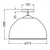 Osram - Plafonski luster CAMEL BELL 1xE27/9W/230V prečnik 37,5 cm