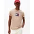 TOMMY HILFIGER Majica bež/mornarska/rdeča/bela
