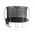 LEAN Sport Max 366ccm trampolin črno-roza lea