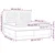 Vidaxl Box spring postelja z vzmetnico temno modra 180x200 cm žamet