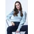 Trend Alacati Stili Ženska bluza dugih rukava Alc-X13069, Svetloplava