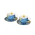 Duo Komplet 2 skodelic in krožnikov 270 ml ZVEZDNA NOČ Vincent van Gogh