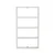 Hanah Home Zidna polica Quatro, 43,2x80x9 cm,