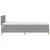 Vidaxl LED Box Spring Postelja Svetlo siva 100 x 200 cm blago