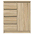 Komoda s ladicama sonoma hrast 71x35x84 cm izrađeno drvo