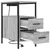 vidaXL Nočne omarice 2 pcs Siva sonoma 30 x 48 x 61 cm Konstruiran les
