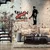 Opviq Zidna dekoracija Banksy Metal 06, 64x42 46x87 cm, Crno-belo-crvena