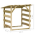Pergole s krovom 6 kom 100 x 90 x 100 cm impregnirana borovina