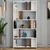 HANAH HOME Polica za knjige Lima White Walnut