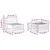 Set vanjskih sofa Prirodna 249 x 162,5 x 73 cm
