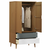 vidaXL Garderobna omara rjava 90x55x175 cm trdna borovina