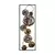 Wallity Zidna dekoracija Textured-4, 32x90x4 cm, Šarena