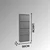 Hanah Home cipelarnik 4 Doors Lock, 50 cm, antracit