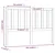 Vidaxl vidaXL Vzglavje postelje 166x4x100 cm masivni borov les