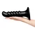 b-Vibe Krush Curved & Ribbed Dildo with Suction Cup 9.5 Black